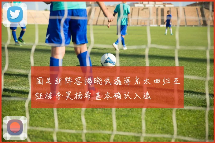 国足新阵容揭晓武磊蒋光太回归王钰栋李昊杨希基本确认入选